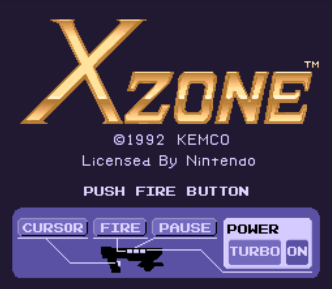 XZone Title Screen